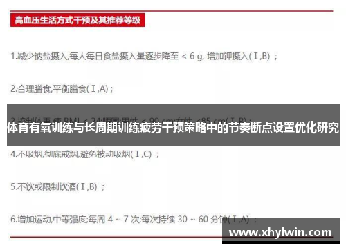 体育有氧训练与长周期训练疲劳干预策略中的节奏断点设置优化研究